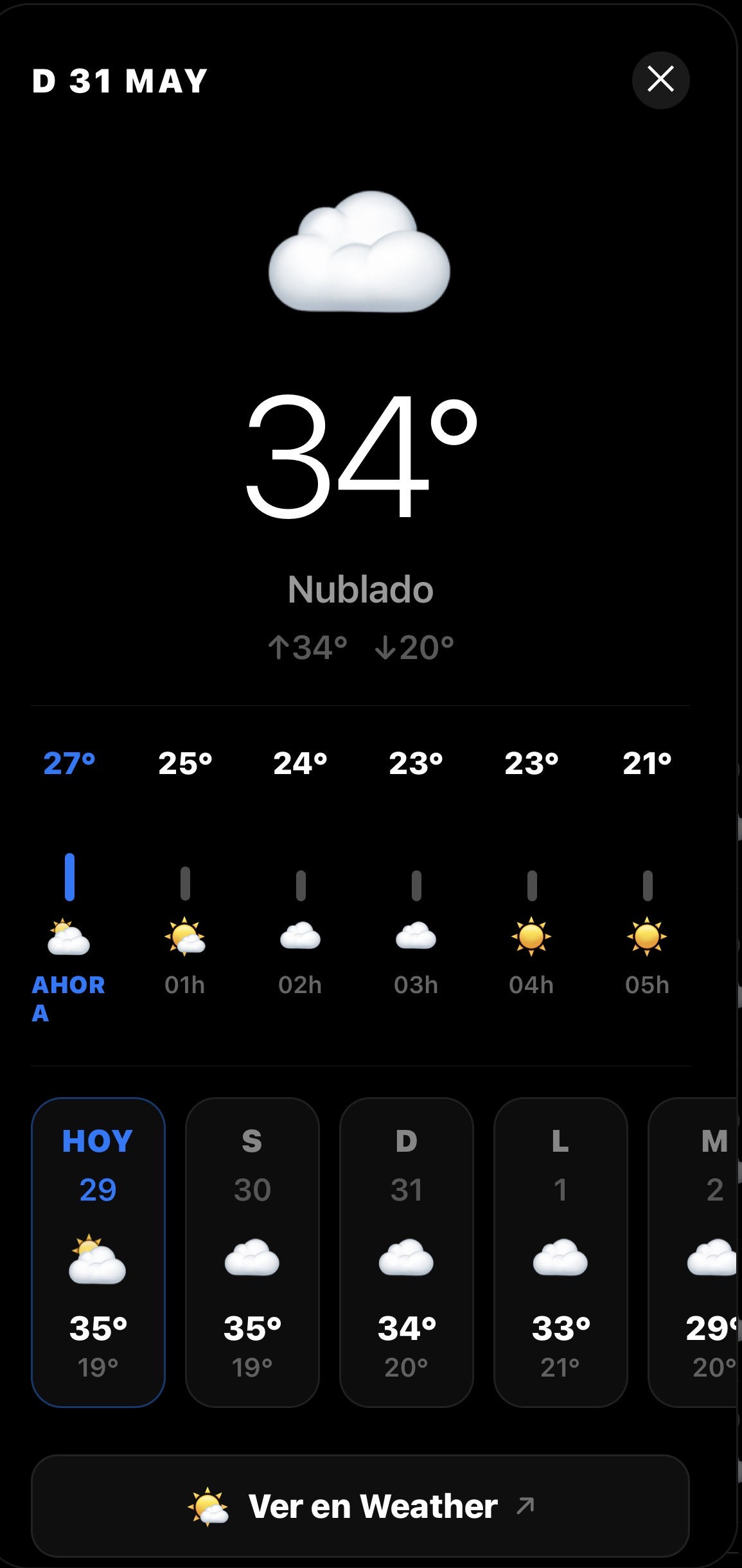 Detalle tiempo
